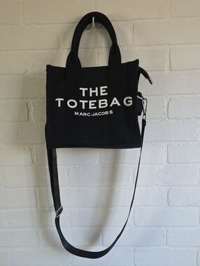Marc Jacobs Black Canvas 'The ToteBag' Crossbody Tote
